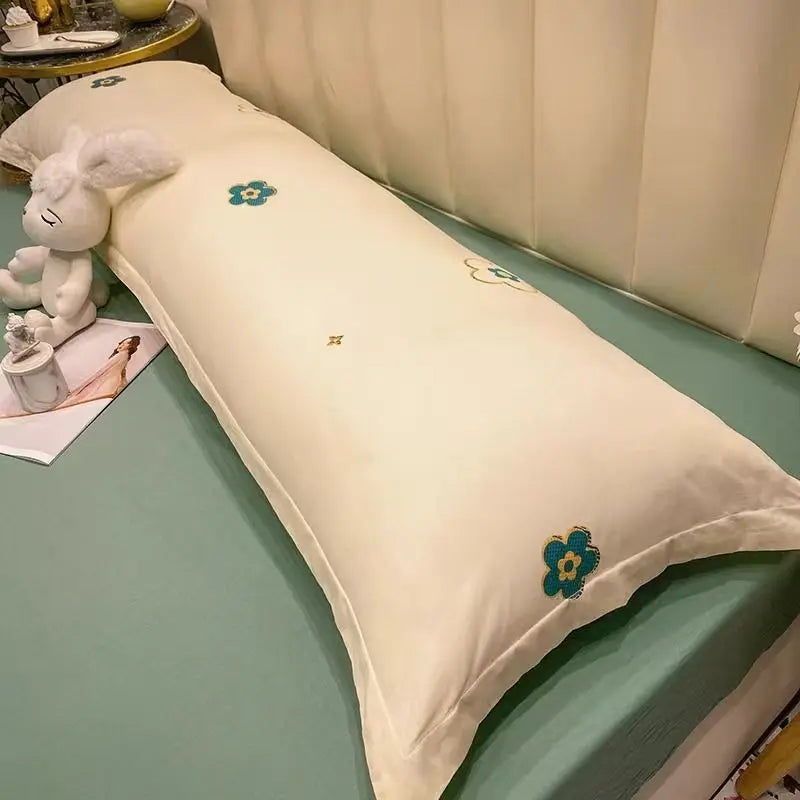 100% Cotton Pillow Cover Comfortable Pillow Case 90/120/150/180cm Long Bedside Cushion Cover Sweet Girl Pillow Covers Decorative