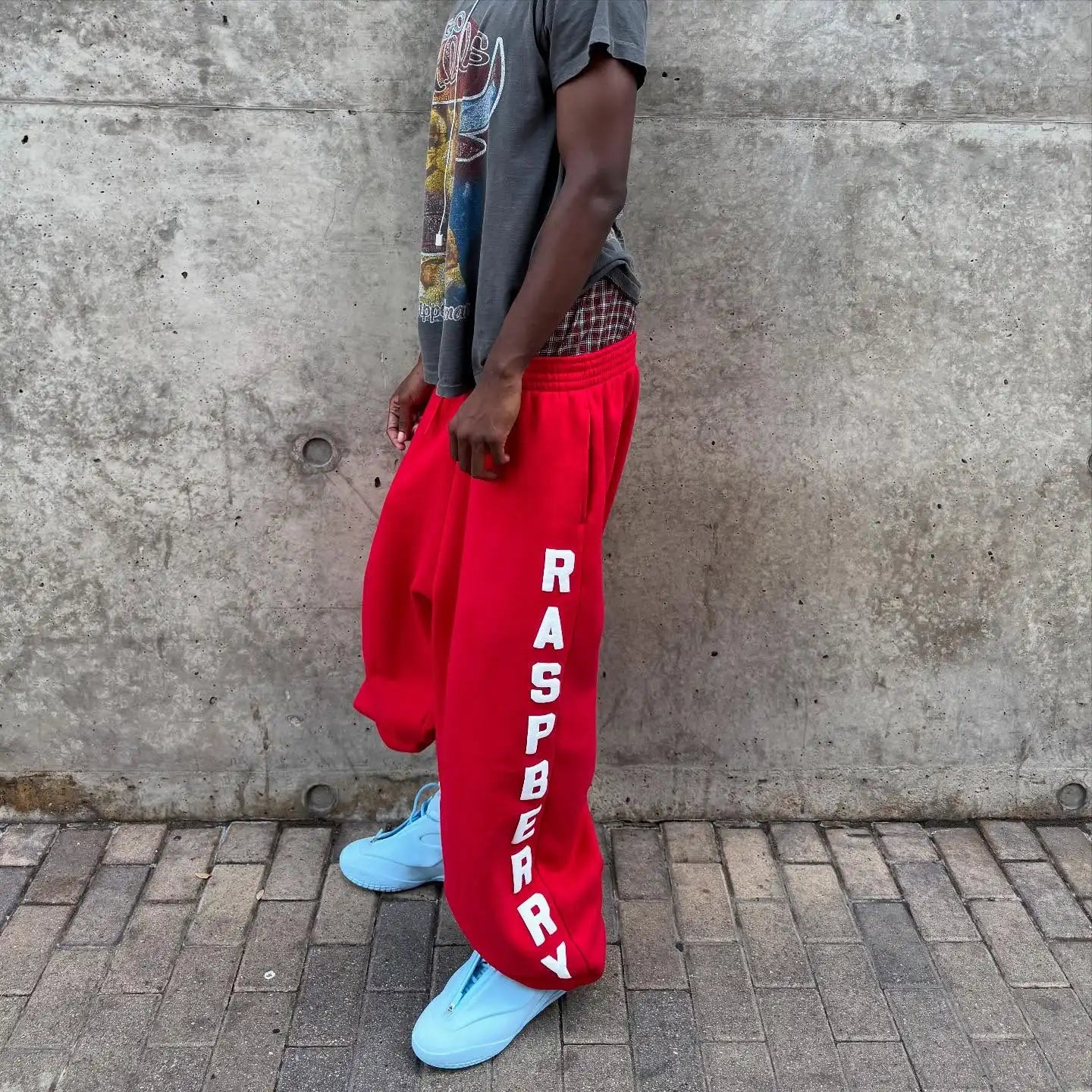 Harajuku Street Hip Hop Y2K Retro Sweatpants Camo Pattern Print Streetwear Unisex Casual Red Loose Pants Clothing