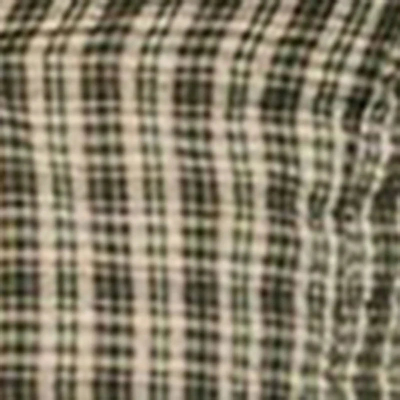 Puloru Classic Plaid Shirts Short Sleeve Collared Button Closure Tops Streetwear Casual Retro T-Shirts