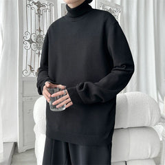 Turtleneck sweater Warm Knitted Shirt Loose, soft