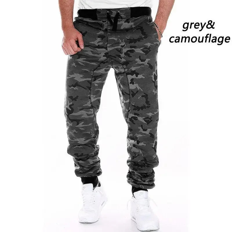Pantalon de survêtement de course pour hommes, Camouflage, élastique, Cargo, cordon de serrage, multi-poches, bas décontracté, survêtement, nouvelle collection