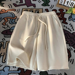 Waffle shorts thin loose casual sports brand beach American five-point pants