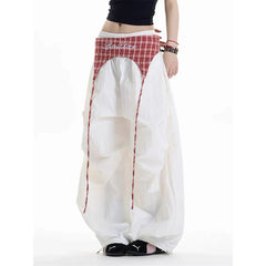 Brown Baggy Parachute Pants Oversize Cargo Pants Harajuku Japanese Y2k Gyaru Vintage Trousers Clothes