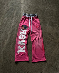 American Y2k Sweatpants Gothic Harajuku Vintage Letter Patch Loose Casual Pantsable High Waisted Jogging Pants