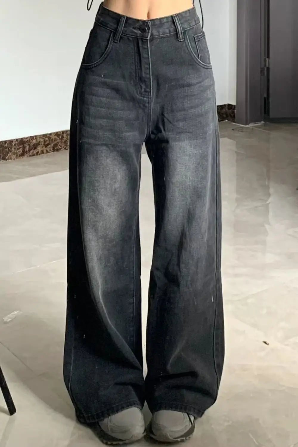 Y2K Goth Streetwear Cargo Pants Beige Wide Leg Trousers with Red Floral Graffiti Print Loose Fit Casual Punk Hip Hop Bottoms