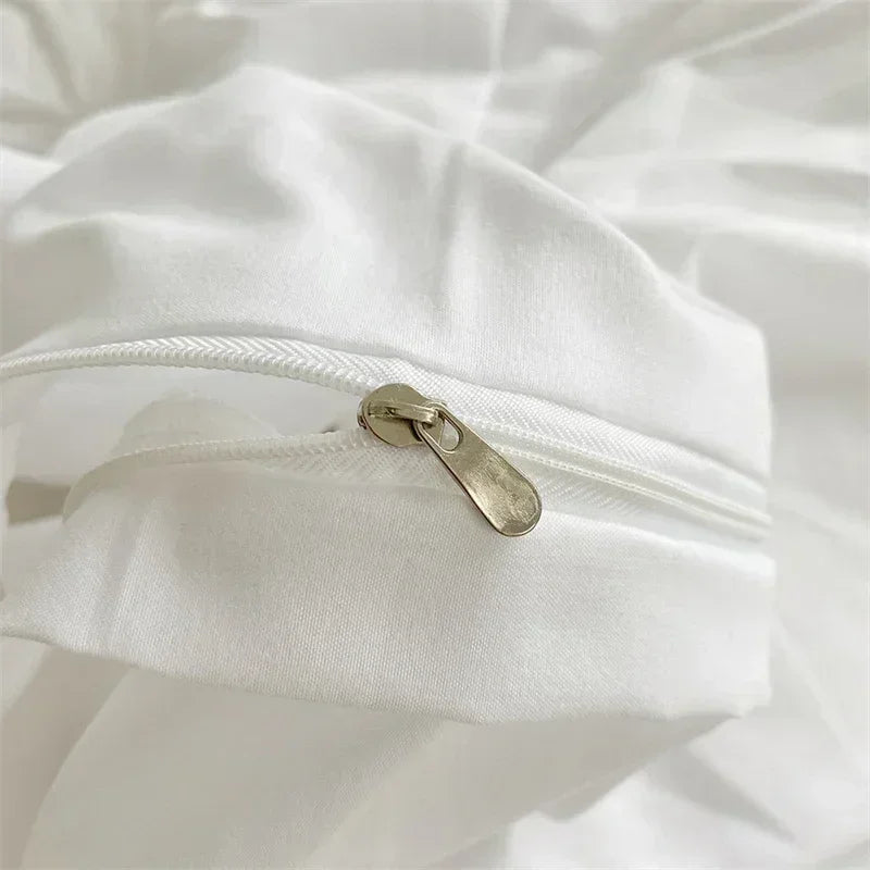Three-dimensional Twist Flowers Bedding Set Queen Pinch Pleated Crafts Duvet Cover Set Double Blanket Cover Sets