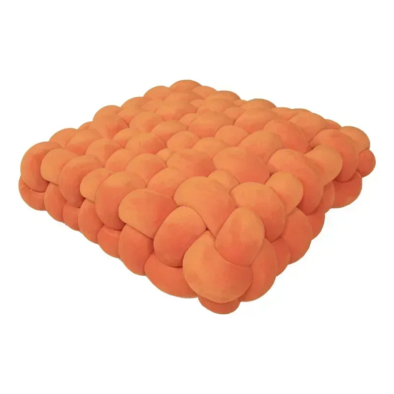 Square Knot Stuffed Cushion Nordic Pillow Decorative Plush Pillow Office Sleeping Floor Windowsill Back Cushion Decor