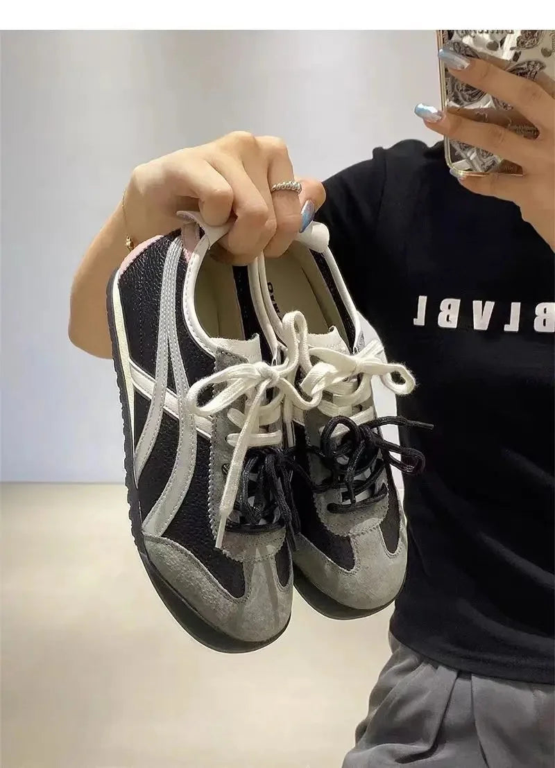 Thick Bottom Dad Shoes Style Platform Slip-On Sports Shoes Breathable Comfortable Versatile Casual Shoes