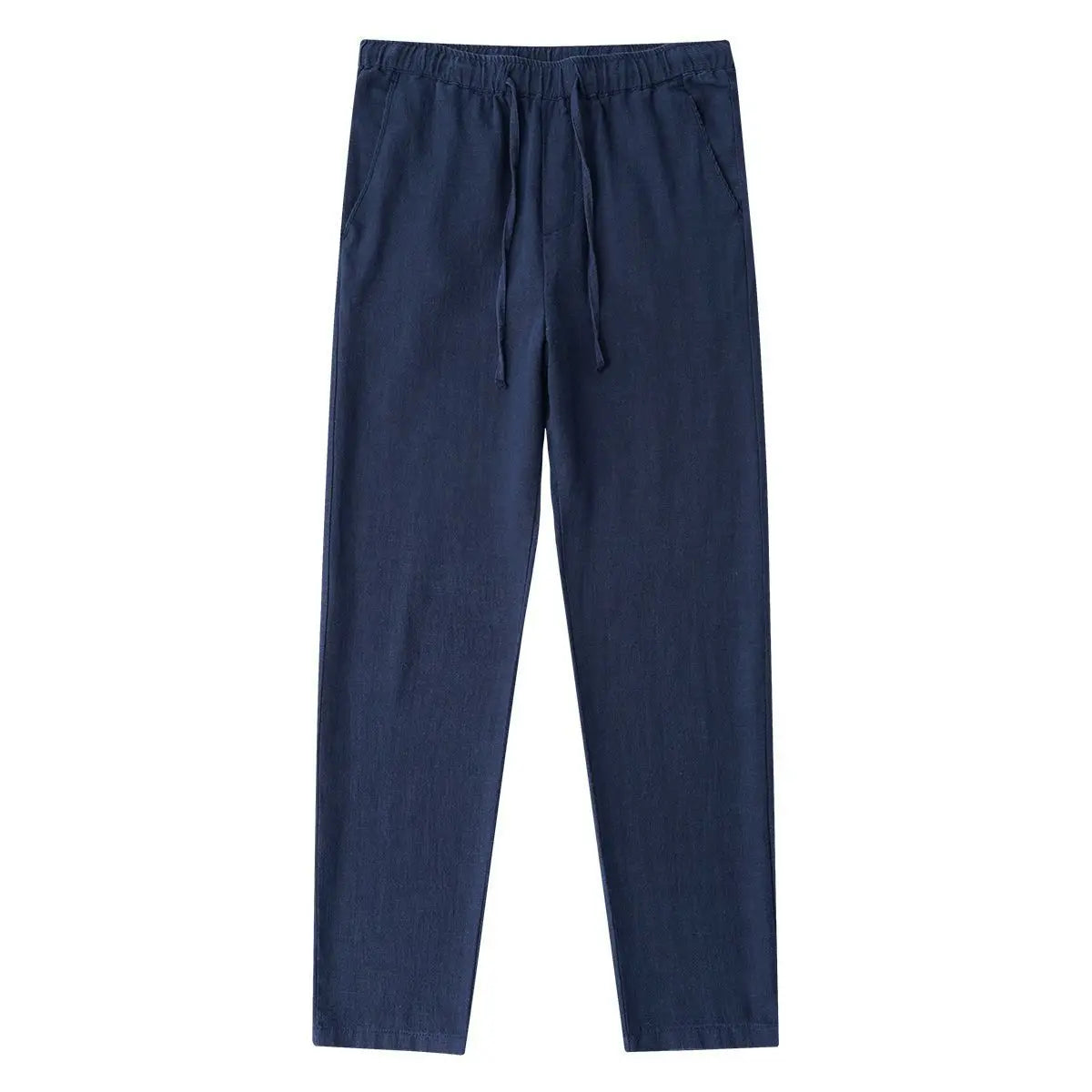 Casual Cotton Linen Chino Pants Wide Leg Lightweight Baggy Cotton Sweatpants Male Sport Jogger Straight Work Trousers