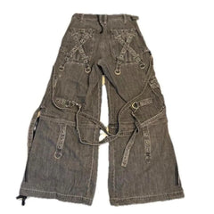 Trend Washing Heavy Industry Loose Jeans Street Y2K Hip-hop Oversized Wide-leg Pants Unisex Mopping Jeans