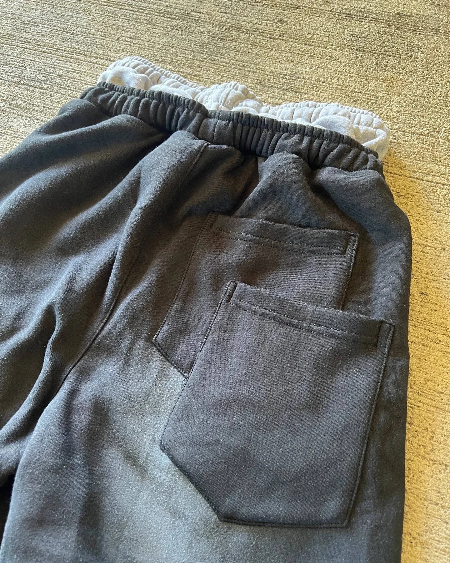 American Sweatpants Y2K Pants Gothic Hip Hop Letter Patch Retro Double Layer Design Baggy Elastic Waist Jogging Casual Pants
