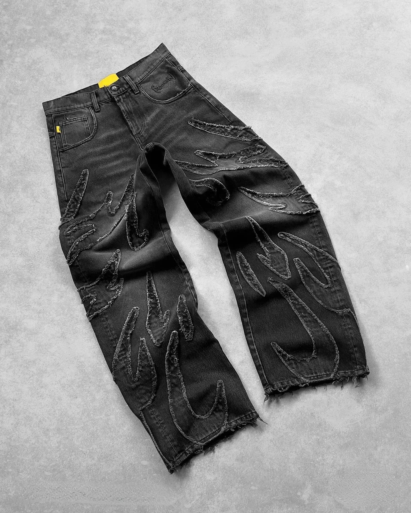 American Patch Baggy Casual Jeans