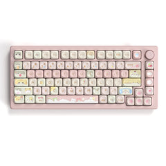 Pink Cat Dye Sublimation PBT Keycaps 136 Keys MOA Profile Keyboard Keycaps