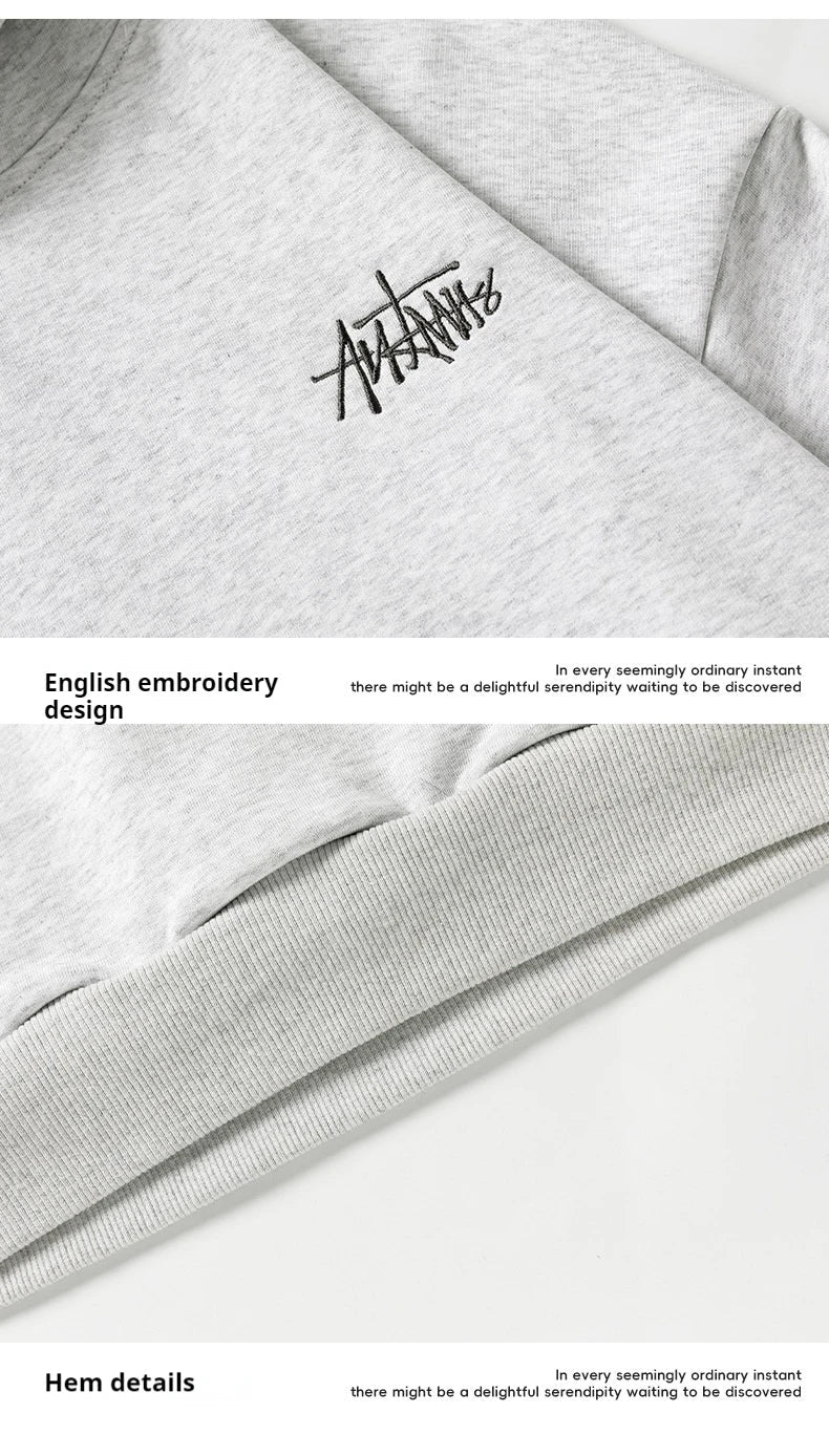 400G Heavy Thick Letter Embroidered Hoodies
