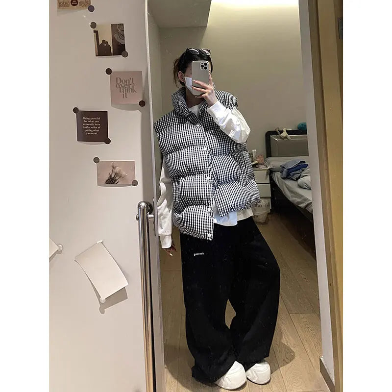 Vintage Y2K 2000s Parachute Grey Pants Harajuku Streetwear Letter Wide Leg Oversize Pockets Baggy Cargo Sweatpants