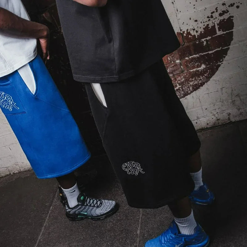 Y2k American Retro Embroidered Pattern Hip-Hop Loose Casual Pants