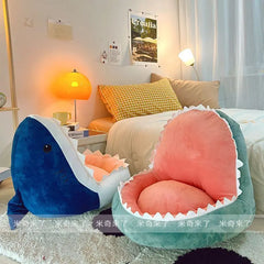 Shark Shaped Lazy Cushion on The Ground,Tatami Futon Bedroom Balcony Bay Window Floor Soft Cushion,Children's Reading Area Chair