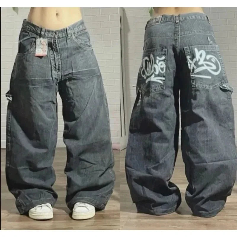 American Patch Baggy Casual Jeans