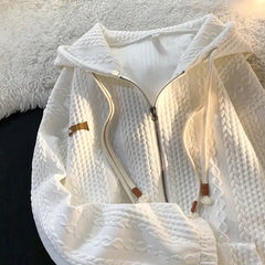 Walf Checks Jacket American Style Outerwear Idle Style Niche Trendy Brand Zipper Japanese Ins Jacket