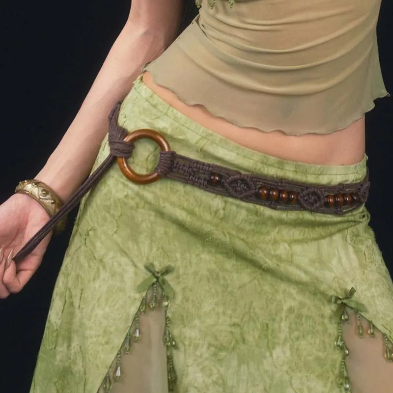 Vintage Handmade Woven Waist Chain