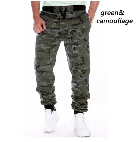 Pantalon de survêtement de course pour hommes, Camouflage, élastique, Cargo, cordon de serrage, multi-poches, bas décontracté, survêtement, nouvelle collection