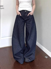 American black high street vibe wide-leg jeans