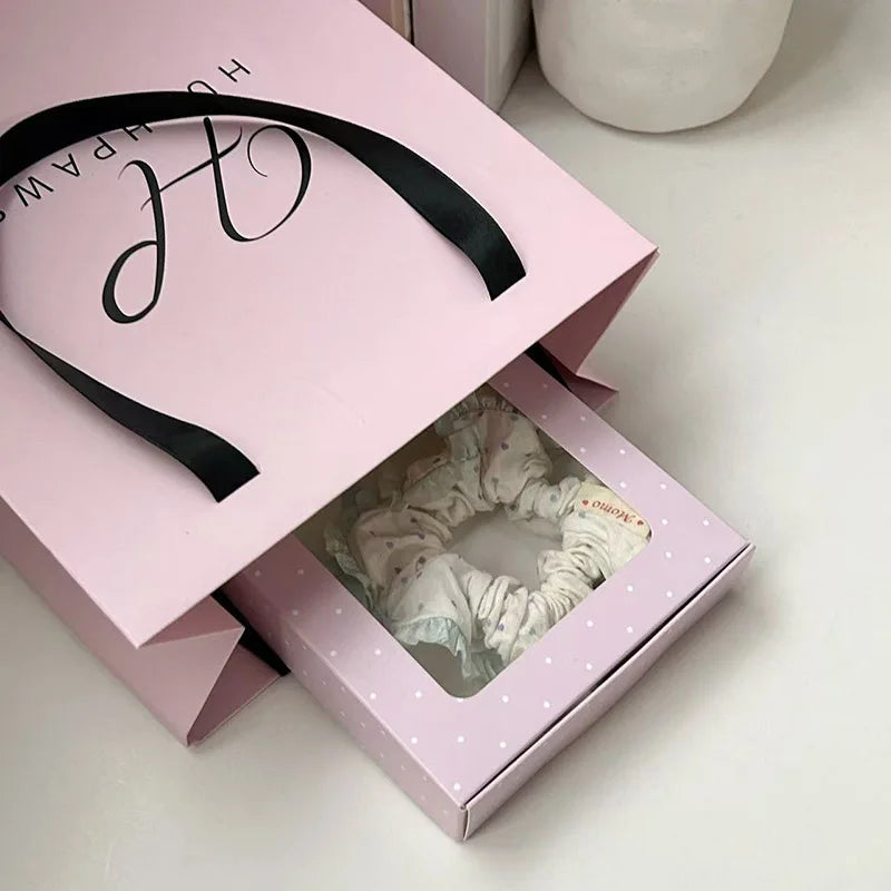 1/3/5/10pcs Packaging Boxes With Bowknot DIY Candy Cookies Gift Window Boxes Handmade Soap Wrapping Supplies Wedding Decor
