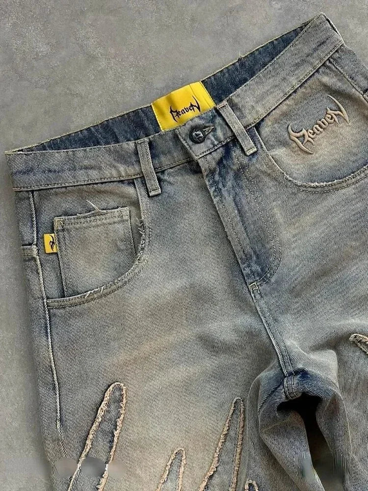 American Patch Baggy Casual Jeans