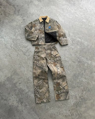 Harajuku Hip-hop Gothic Akimbo Camouflage Leaf Loose Coats Jackets Y2K Retro Couple Casual American Streetwear