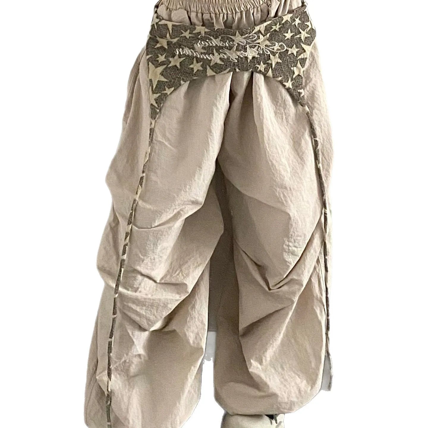 Designer Layering Cargo Pants Lightweight Quick-Dry Jazz Dance Trousers Baggy Paratrooper Streetwear Wide Leg Pants