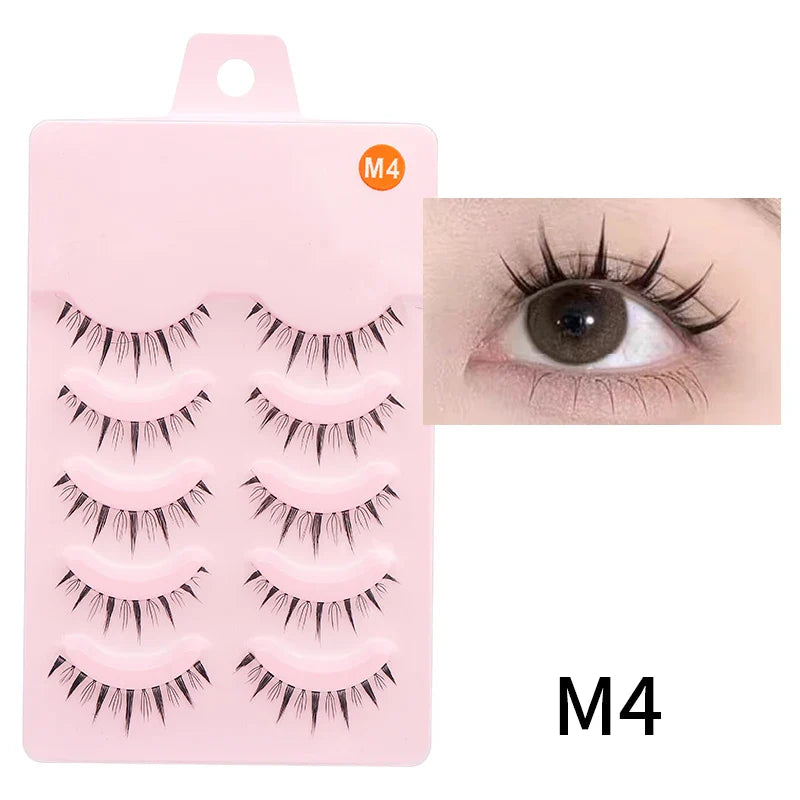 Manga Lashes Soft Natural Eyelashes Thick False Eyelashes Manga Eyelashes Daily Dating Makeup Eyelashes Lashes Wispy
