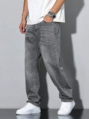 straight skinny grey jeans, straight