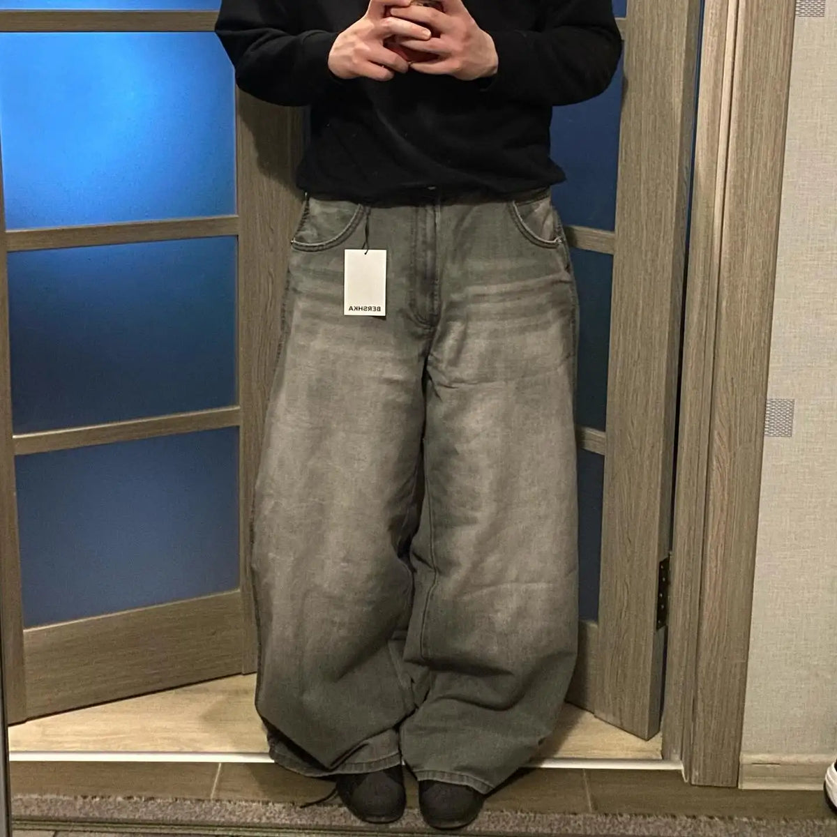 American Patch Baggy Casual Jeans
