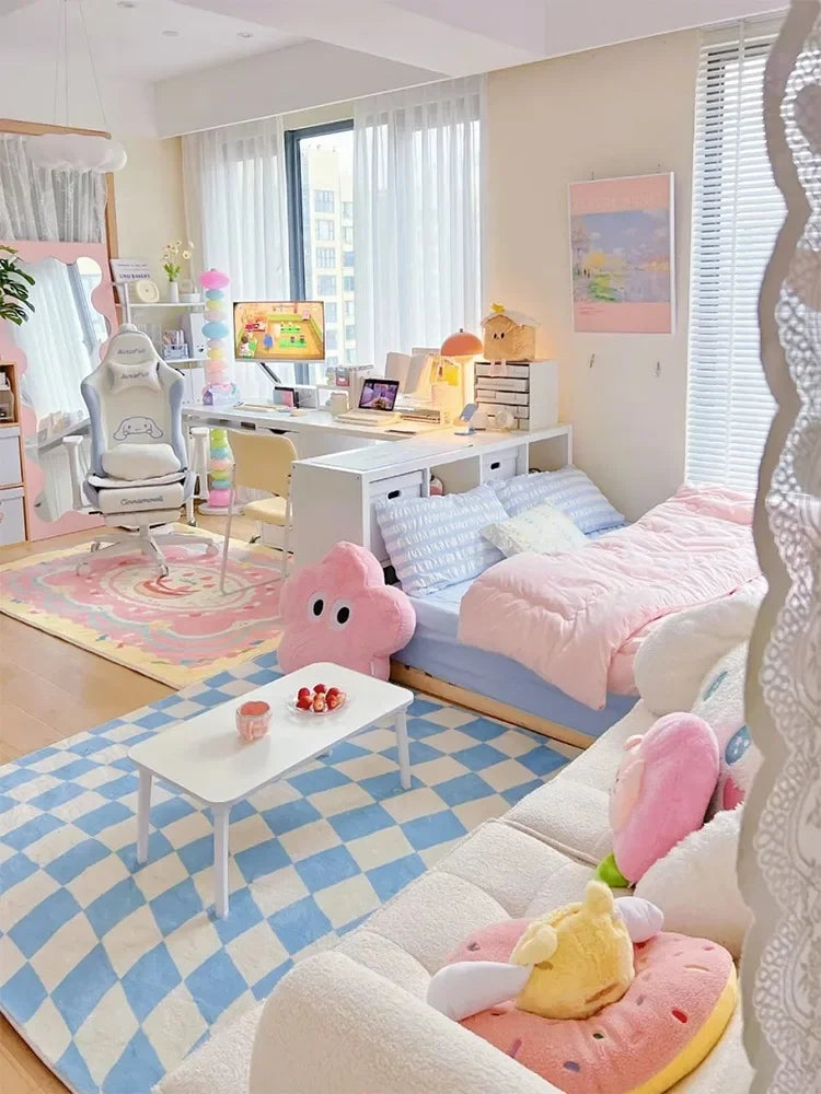 Cute Shaped Flower Bedroom Bedside Mat Home Girly Living Room Coffee Table Rugs Cloakroom Leisure Area Carpets Ковер Tapis 러그