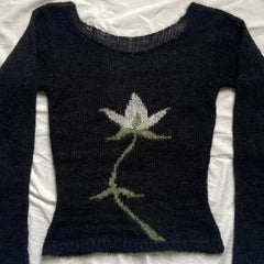 Casual 90s Harajuku Clothes Y2K Long Sleeve Sweater emo Knitwear Tide Tops Cute Vintage Fit Pullover