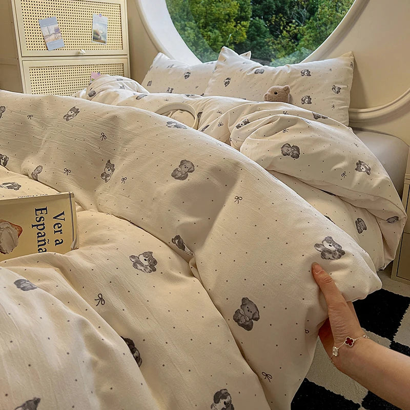 Cartoon Style Quilt Cover 150x200 Duvet Cover Home Comforter Cover Printed Blanket Covers funda nordica (Pillowcase Need Order)