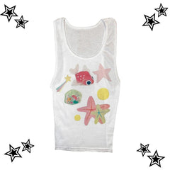 Y2k cute pattern Vintage Basic Tees Ladies Clothes Retro Graphic Top White Short Sleeve Casual T Shirt