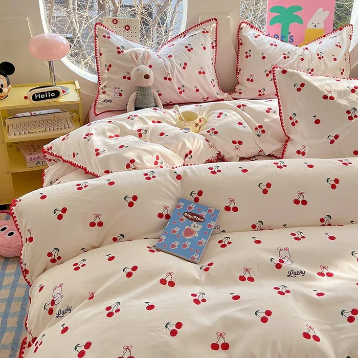 Lace Single Item Quilt Cover Skin-friendly Cotton Korean Version French Shell Quilt Cover Two People Use Bedding