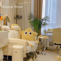 160cm Funny Yellow Star Long Leg Pillow Cushion Cartoon Anime Home Sofa Car Bedroom Cartoon Gift