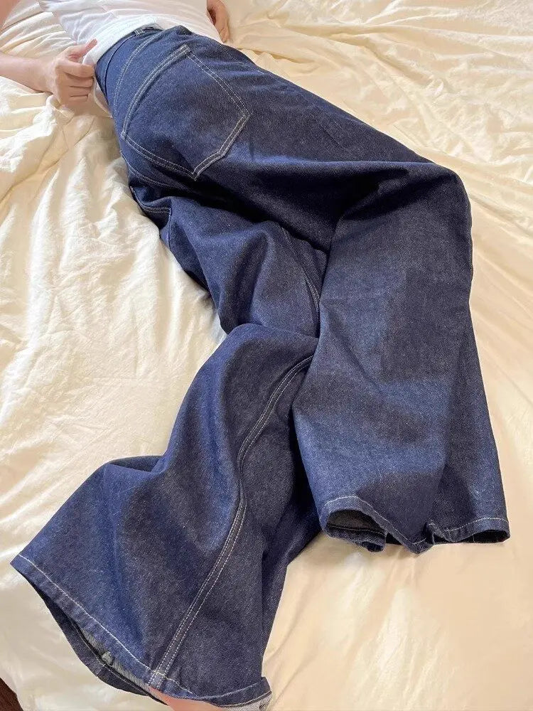 American black high street vibe wide-leg jeans