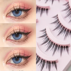 Manga Lashes Soft Natural Eyelashes Thick False Eyelashes Manga Eyelashes Daily Dating Makeup Eyelashes Lashes Wispy