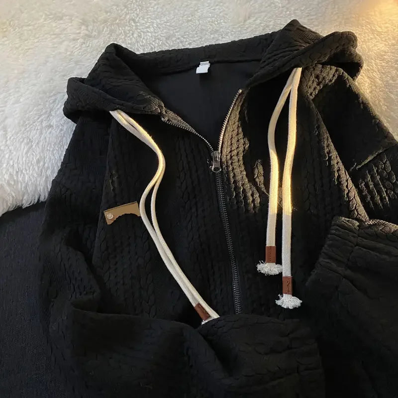 Walf Checks Jacket American Style Outerwear Idle Style Niche Trendy Brand Zipper Japanese Ins Jacket