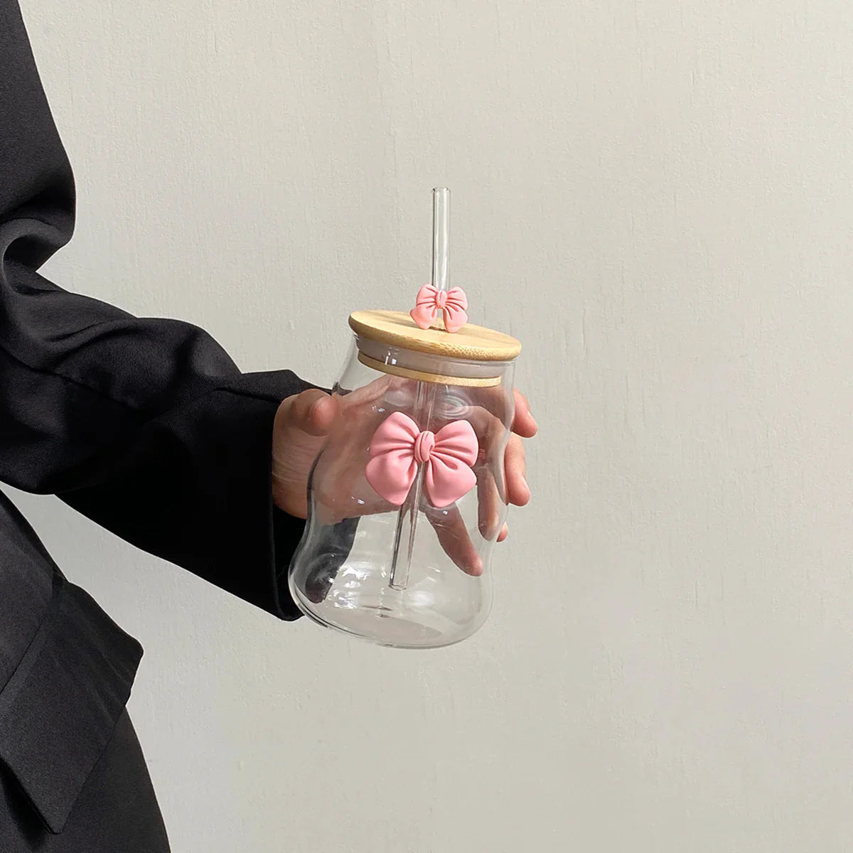 1Pc Glass with Lid