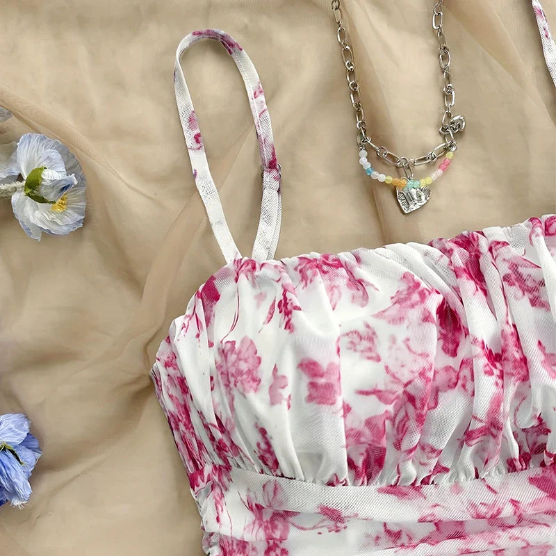 French Floral Slip Dress
