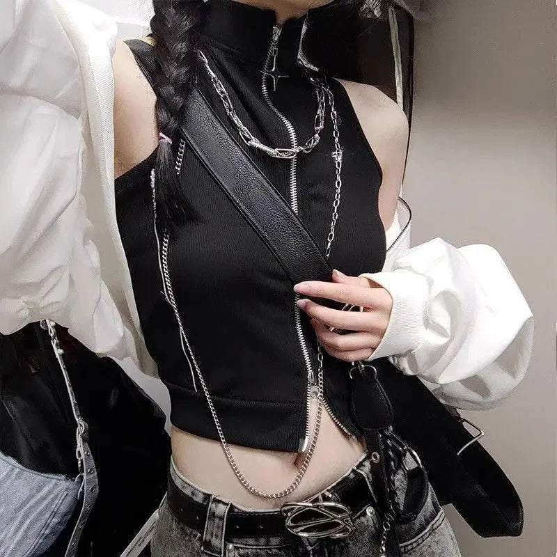 Harajuku Retro Coat Costume Punk Gothic Jacket Rock Vest Suit Top Uniform Carnival Clothes Outfit Props