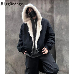 plush jacket American log warm jacket