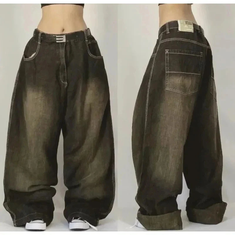 American Patch Baggy Casual Jeans