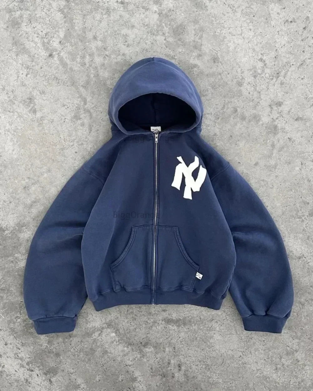Y2K Harajuku Letter Pattern Printed Hooded Sweatshirt Hip Hood Casual Loose