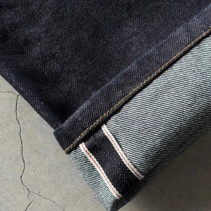 Y2K Baggy jeans Cherry Blossom Selvedge Embroidery Denim Pants denim fabric American Hiphop Streetwear Wide Leg Jeans