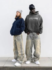 American Patch Baggy Casual Jeans